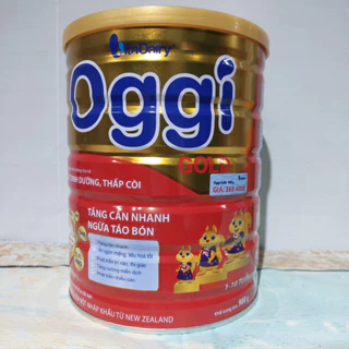 (Date mới) Sữa bột Oggi Gold 900g (1 - 10 tuổi) (Quét mã Tích điểm app đầy đủ)