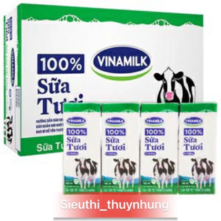 Sữa tươi vinamilk 100/% có đường thùng 48 hộp×180ml