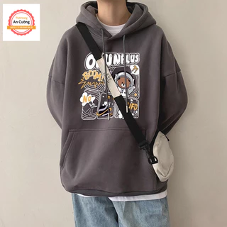 Áo khoác hoodie, áo hoodie nam nữ chất nỉ dày form rộng có mũ giá rẻ HOODIE30 - Thời trang An Cường