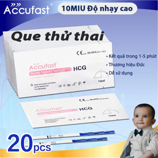 Khuyến mãi, giảm giá lớn-Accufast Que thử thai Phát Hiện Thai Sớm Sau 7-10 ngày Độ Chính Xác Đến 99.99%