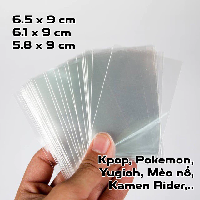 Sleeves bọc bài Pokemon, Mèo nổ Exploding Kittens, Kamen Rider, Kpop, Yugioh bảo vệ bài (50 cái)