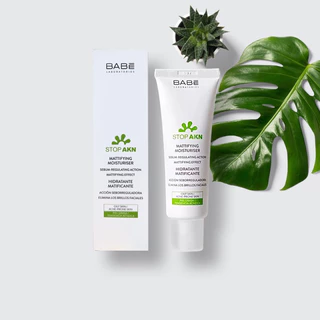 Kem Dưỡng Ẩm BABE - BABÉ Stop AKN Mattifying Moisturiser 50ml Dành Cho Da Dầu Mụn