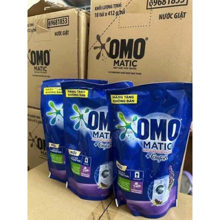 Nước giặt OMO matic 412g máy giặt cửa trước  ( hàng khuyến mãi ) GIA DỤNG THU LÊ