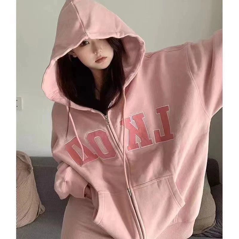 Áo Khoác Hoodie Khoá Kéo Mũ Sọc Tay Xám Trắng Bo Tăm Form Rộng