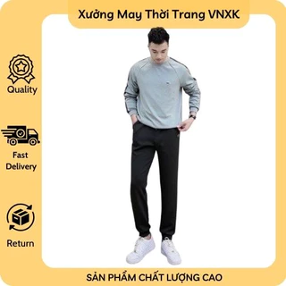 Quần jogger nam chất liệu tổ ong loại 1 dày đẹp - Xưởng May VNXK