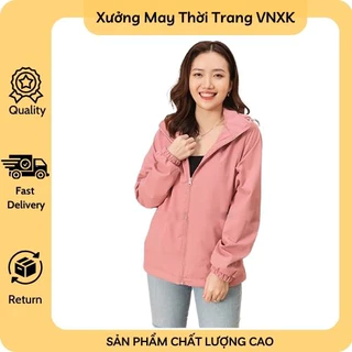 Áo khoác gió nữ 2 lớp cao cấp, Áo gió nữ 2 lớp chống nước cao cấp - Xưởng May VNXK