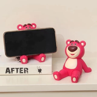 Giá đỡ kệ đỡ điện thoại, máy tính bảng gấu dâu Lotso cute đáng yêu trang trí