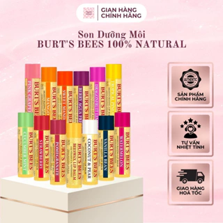 Son Dưỡng Môi Burt's Bees 100% Natural - Son Dưỡng Môi Thành Phần Thiên Nhiên Cho Mẹ Bầu, Trẻ Em - ChuuOrderUS