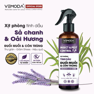 Bình xịt phòng đuổi muỗi Sả chanh Oải Hương Vemoda