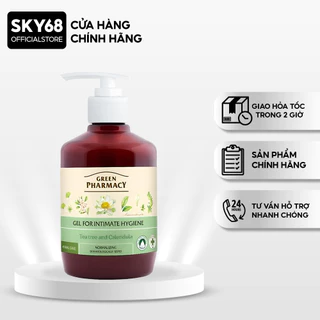 Dung Dịch Vệ Sinh Phụ Nữ Giúp Khág Khuẩn, Cân Bằng Độ pH Vùng Kín Zelenaya Apteka Cây Trà 370ml