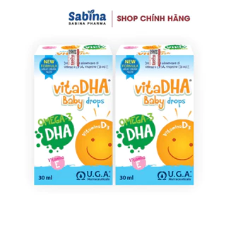 Combo 2 hộp VitaDHA Baby Drops – Bổ sung D3 và DHA cho bé 30ml U.G.A. Nutraceuticals S.r.l Date 2026