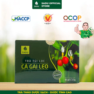 Hộp Trà túi lọc cà gai leo Sadu hộp 150gr