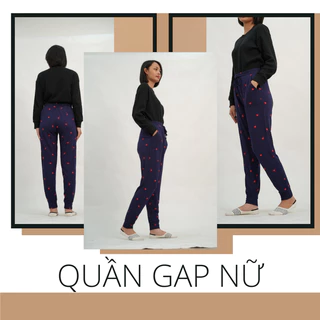 Quần dài nữ mặc nhà,chất vải cotton cạp chun bo gấu