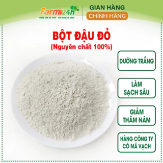 Bột đậu đỏ nguyên chất 100% say mịn, dưỡng trắng da, mờ thâm sạm, chống lão hoa, tẩy tế bào chết, giúp da mịn, tươi trẻ