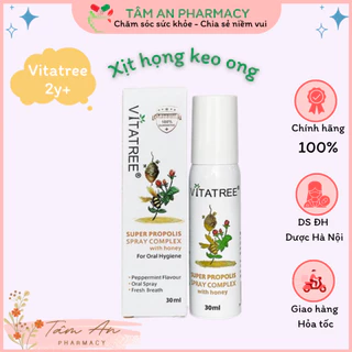 Xịt họng keo ong Vitatree 30ml Úc (mẫu mới)