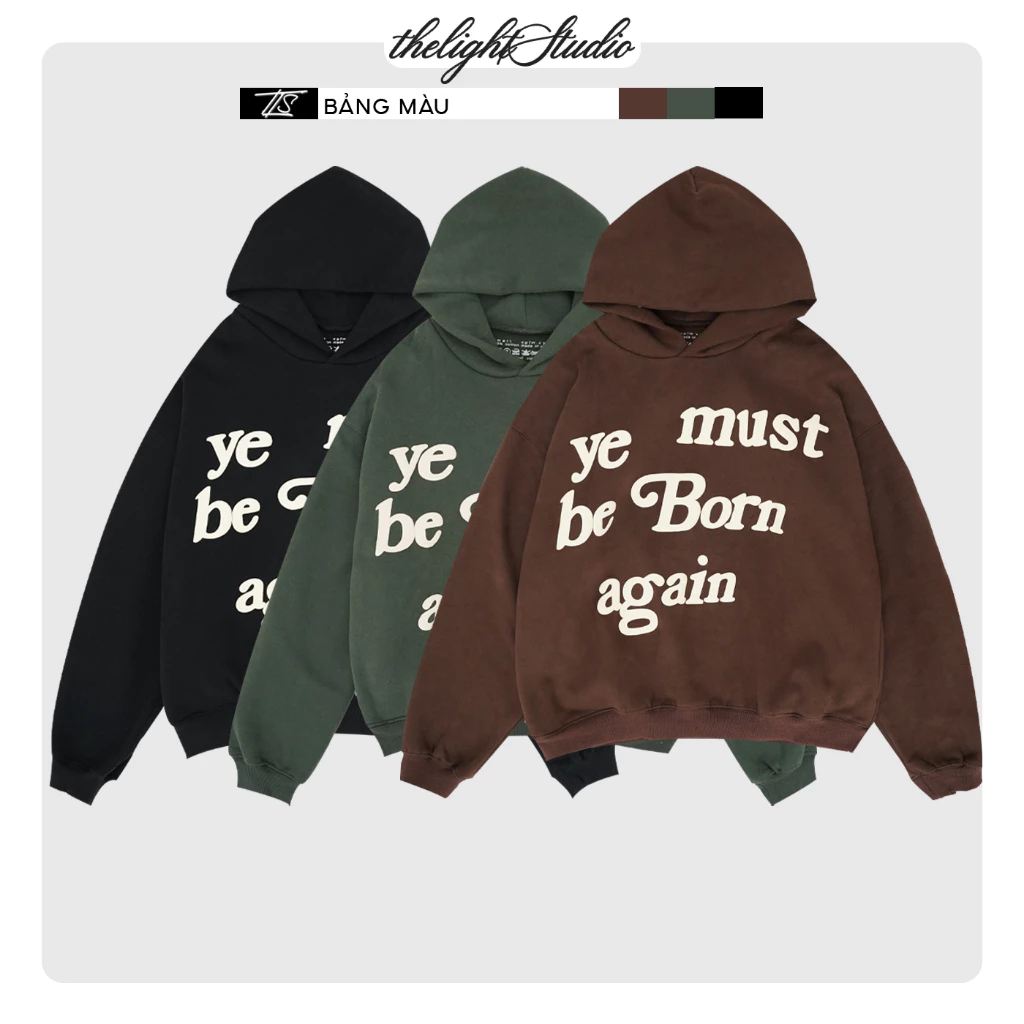 Áo hoodie CPFM form boxy unisex chữ in phồng nổi, áo hoodie streetwear cao cấp TLS