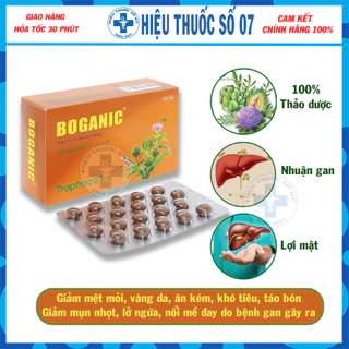 Viên uống Boganic hỗ trợ mát gan & giải độc gan Traphaco viên bao đường