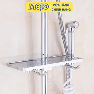 Kệ Để Đồ Phòng Tắm Gắn Sen Cây Kệ Để Dầu Gội Sữa Tắm Xà Phòng Tiện Lợi MOJO