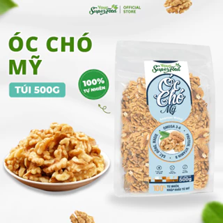 Nhân Hạt Óc Chó Mỹ Tách Vỏ Bổ Sung Dinh Dưỡng Tốt Cho Mẹ Bầu Và Trẻ Em Ăn Kiêng Giảm Cân Your Superfood (500g)