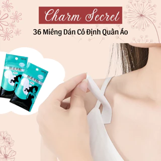 Miếng Dán Băng Dính Cố Định Quần Áo Thời Trang Trong Suốt, Túi 36 Miếng Dán Áo Chống Hở - BCĐ