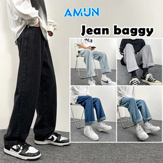 Quần Bò Jeans nam Baggy ống rộng suông cao cấp màu xanh đen bigsize Avocado