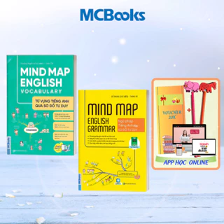 Sách - Combo Mindmap English Grammar và Mindmap English Vocabulary( Học Kèm App Online)
