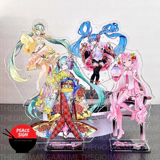 Mô hình Standee Miku Hatsune ảnh đứng Tượng Acrylic Anime mica chibi trang trí trưng bày M2