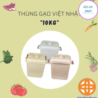 thùng đựng gạo dung tích 10L nhựa Việt Nhật có nắp 5351