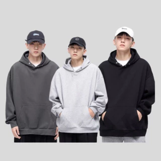 Áo hoodie Dego nỉ bông cotton cao cấp basic nam nữ form rộng oversize local brand