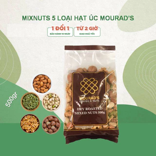 Hạt Mix Dinh Dưỡng Mourad's Úc 500G - Mix nuts hỗn hợp 5 loại hạt cao cấp cho bà bầu, ăn kiêng, giảm cân, BN tiểu đường