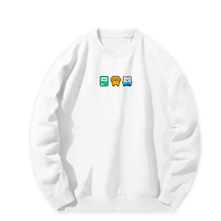 Áo Sweater Form Rộng Adventure Time | Frinn BMO Jake - Áo Sweater Nỉ Bông Form