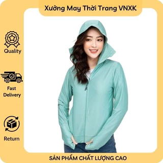 Áo chống nắng 2 lớp thoáng khí, làm mát, ngăn UV, có lưới nách hàng VNXK - Xưởng May VNXK