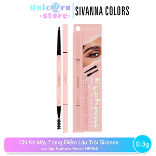 Chì Kẻ Mày 2 Đầu Trang Điểm Lâu Trôi Sivanna Eyebrow Lasting Makeup Effect HF966