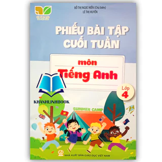 Sách - Phiếu bài tập cuối tuần tiếng anh 4 ( kết nối )