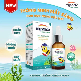 Avisure Mysanta DHA Junior - Bổ sung vitamin và DHA tinh khiết không tanh tốt cho mắt và thị lực bé - Lọ 30ml