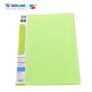 Bìa 20 lá A4 Thiên Long FO-DB007- Dùng đừng tài liệu sức chứa 100 tờ A4 80gsm - Giao màu ngẫu nhiên