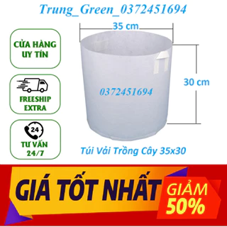 SET 20 chiếc 35x30 Túi Vải Trồng Cây  , Túi Vải Không Dệt, Túi Vải Địa