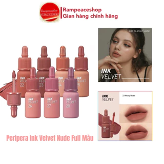 Son Kem Lì Peripera Ink Velvet Nude Màu 22,23,24,25,26,27,28,29,30,31