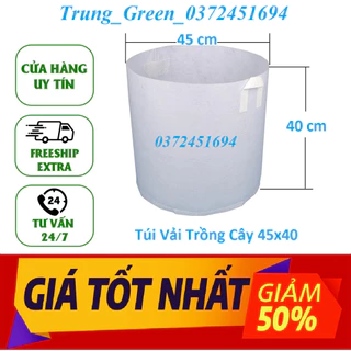 SET 10 chiếc 45x40 Túi Vải Trồng Cây , Túi Vải Không Dệt, Túi Vải Địa