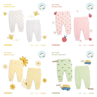 [ CHAANG ] - Set 2 quần dài dành cho bé sơ sinh size 0-6M