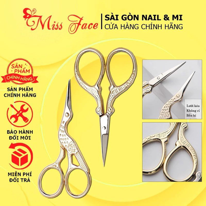 Kéo cắt form - Kéo hạt cắt form móng chuyên dụng làm nail - kéo học nail cắt móng tip rẻ bền