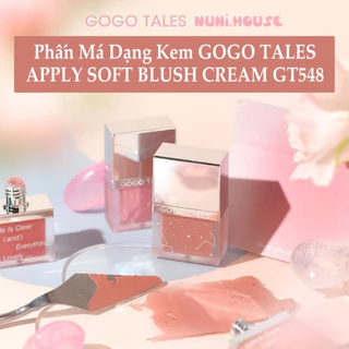 [MỚI VỀ] Phấn mắt má dạng kem GOGO TALES mỏng nhẹ tự nhiên Apply Soft Powder Blush Cream GT548 GOGO160