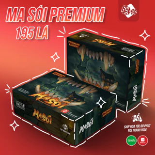 [HÀNG CAO CẤP] Ma Sói Premium Edition 195 lá bài cơ bản và mở rộng Việt hoá, nhiều phụ kiện chơi kèm thú vị