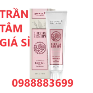 Kem đánh răng thảo dược “Cây Tầm Xuân Siberi” – Siberian Rose Hips Extra rich botanical toothpaste Natural 100ml