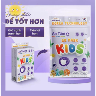 {6D size 3-8t} Khẩu trang trẻ em khẩu trang cho bé 6D kháng khuẩn chống bụi