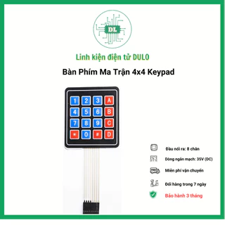 Bàn phím mềm ma trận keypad matrix 1x4 3x4 4x4