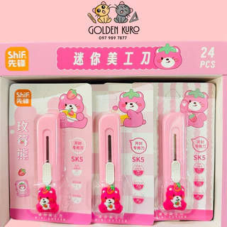 DẠO RỌC GIẤY CUTE MINI - GẤU DÂU LOTSO