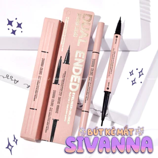 Bút Kẻ Mắt Nước Và Gel Sivanna Colors  2in1 Dual Ended Eyeliner Inliner HF9036