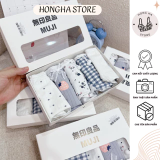 Combo Hộp 5 Quần Lót Cotton Nhiều Họa Tiết Dễ Thương Mềm Mại Thoải Mái Thấm Hút Mồ Hôi