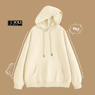 Áo Hoodie Trơn Basic Nam Nữ Unisex Nỉ Lót Bông Form Rộng Mũ 2 Lớp